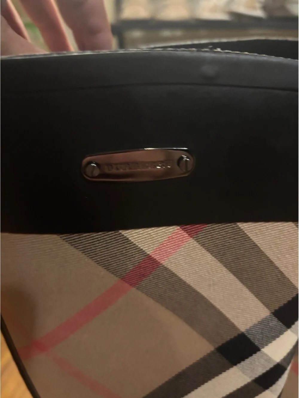 Burberry Tall Plaid Rain Boots- Size 10.5
